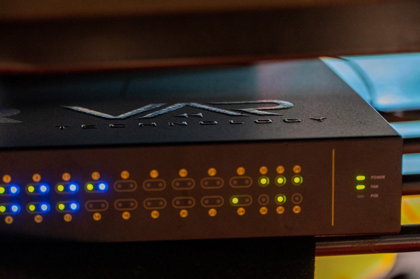 Var Technology VAR system hardware with its status LEDs